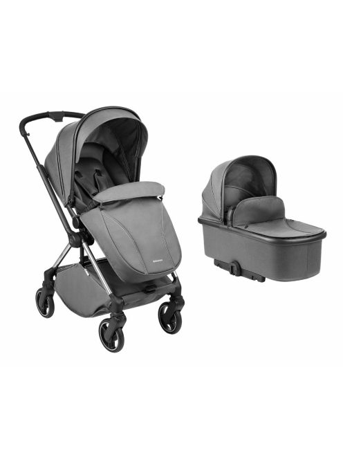 Kikkaboo Lanah, 2in1 babakocsi, átfordítható tolókarral - szürke