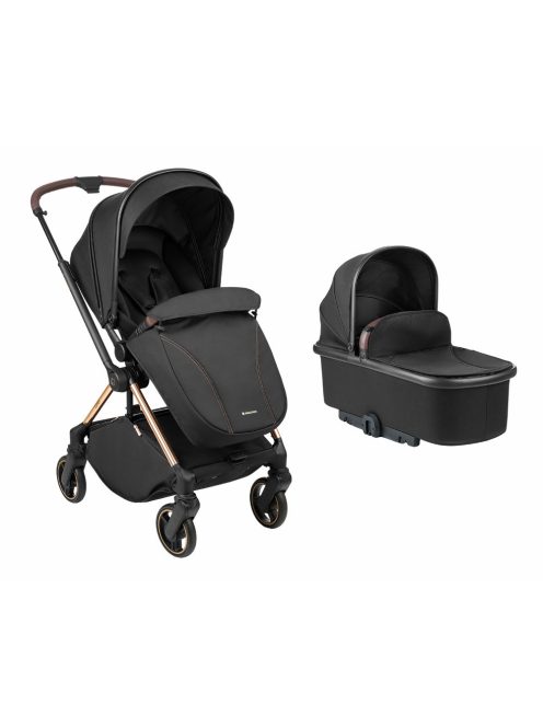 Kikkaboo Lanah, 2in1 babakocsi, átfordítható tolókarral - fekete