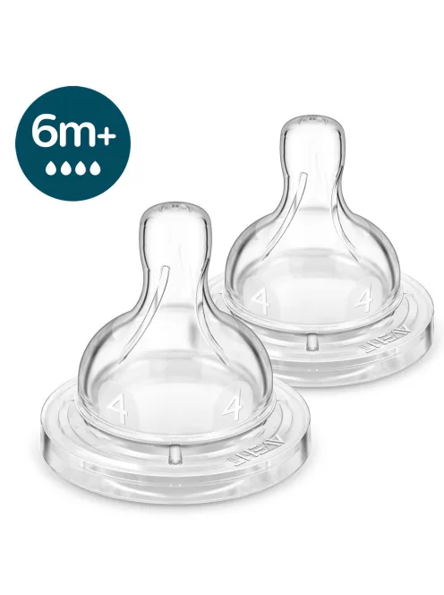 Philips AVENT Etetőcumi Anti-Colic 2db 4 cseppes 6hó