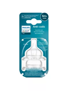Philips AVENT Etetőcumi Anti-Colic 2db 4 cseppes 6hó