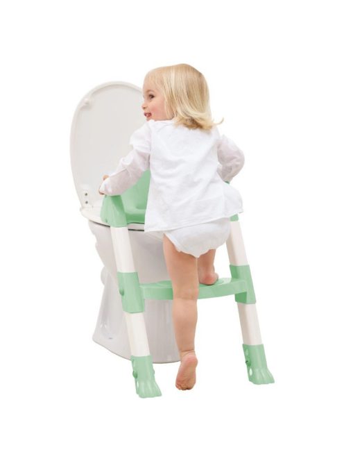 Thermobaby wc szűkítő lépcsős Kiddy Loo - Celadon zöld