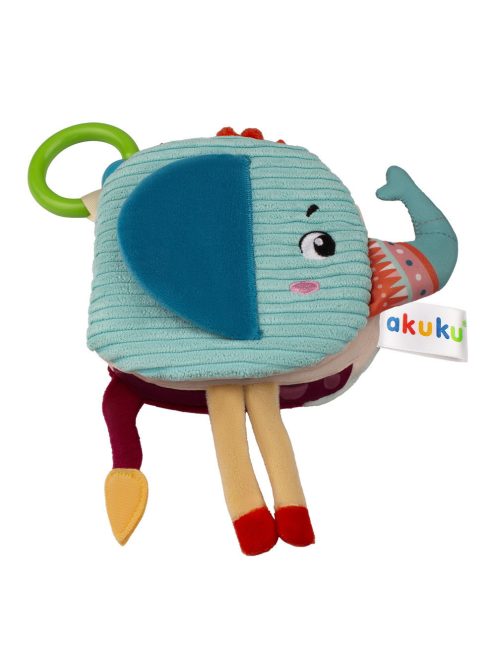 Akuku - Babakönyv, készségfejlesztő játék, elefánt
