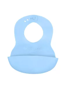   BabyOno Előke, műanyag, puha, állítható, világoskék, 835/05