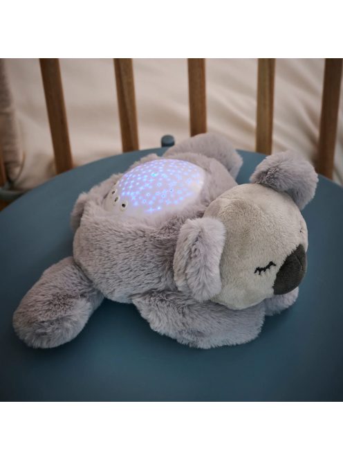 Nattou éjjeli fény projektor zenélő plüss koala - szürke