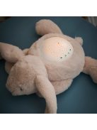 Nattou éjjeli fény projektor zenélő plüss nyuszi - beige