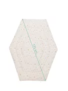 Fillikid betét hatszögletű utazójárókába 124cm átmérőjű - bézs szivárványos 1121-19