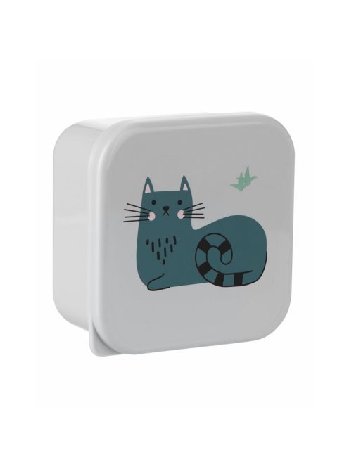Kikkaboo ételtároló doboz, 4 db-os, Kitty Cat