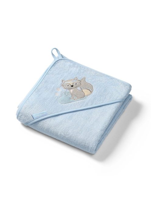 BabyOno fürdőlepedő kapucnis bambusz 100x100cm - kék farkas 346/05