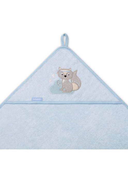 BabyOno fürdőlepedő kapucnis bambusz 100x100cm - kék farkas 346/05