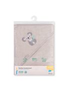 BabyOno fürdőlepedő kapucnis bambusz 100x100cm - szürke koala 346/06