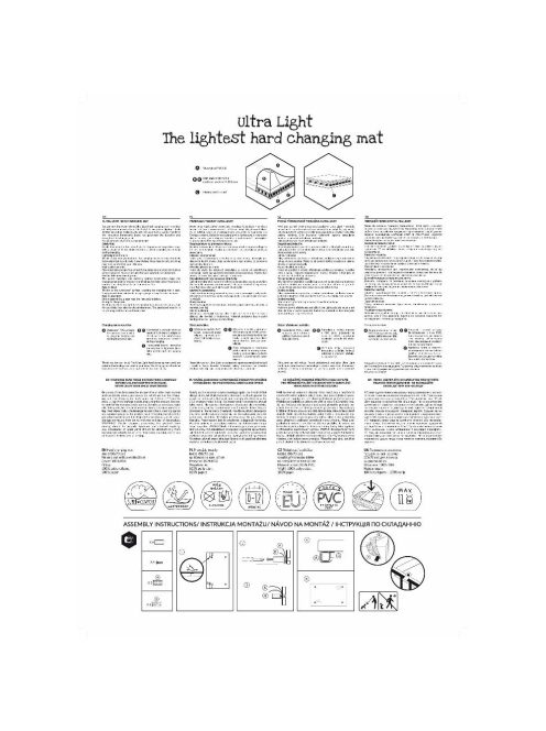 Ceba pelenkázólap merev 2 oldalú 50x70cm ULTRA LIGHT - Hyppo