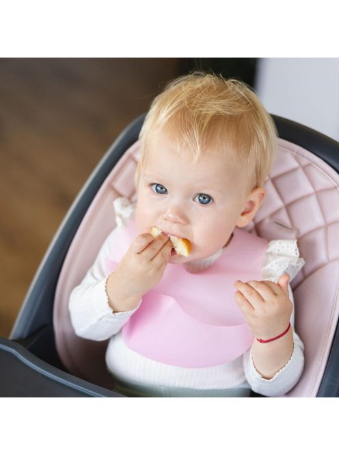BabyOno előke szilikon ultravékony állítható - rózsaszín 1598/02
