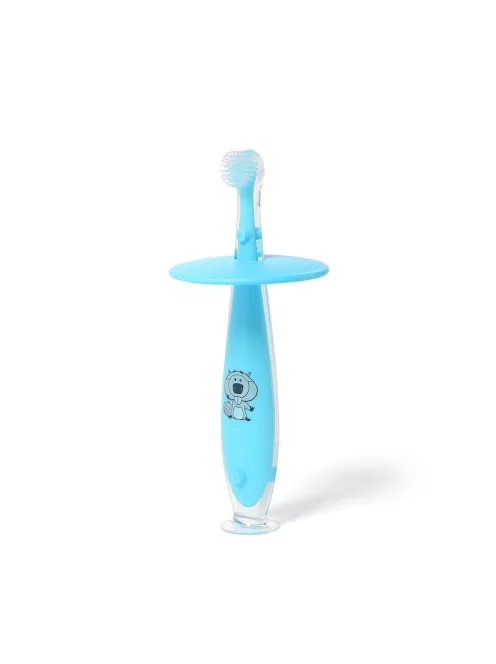 BabyOno szilikon fogkefe 6 hó - kék 551/03