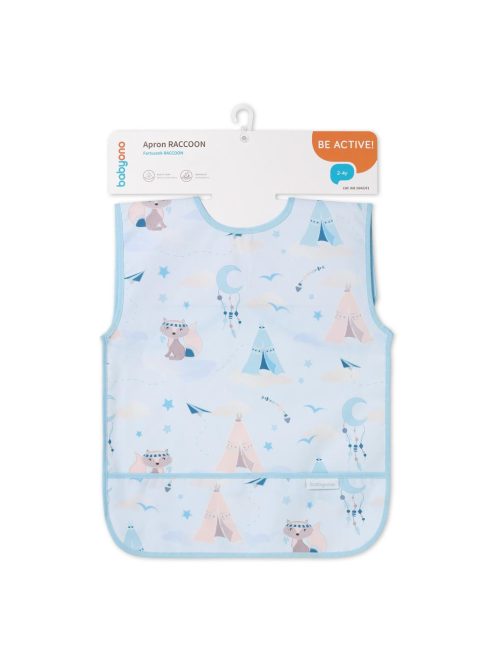 BabyOno Raccoon vízálló előke 2-4év 1642/01