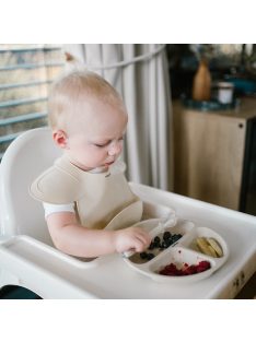   BabyOno háromrekeszes szilikon tányér tapadó aljú - bézs 1482/04