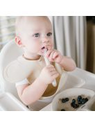 BabyOno háromrekeszes szilikon tányér tapadó aljú - bézs 1482/04