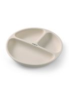 BabyOno háromrekeszes szilikon tányér tapadó aljú - bézs 1482/04