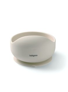 BabyOno tálka szilikon tapadó aljú - bézs 1481/04