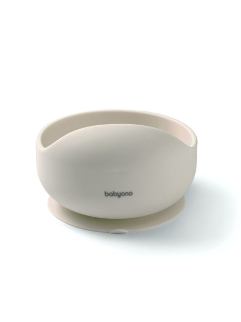 BabyOno tálka szilikon tapadó aljú - bézs 1481/04