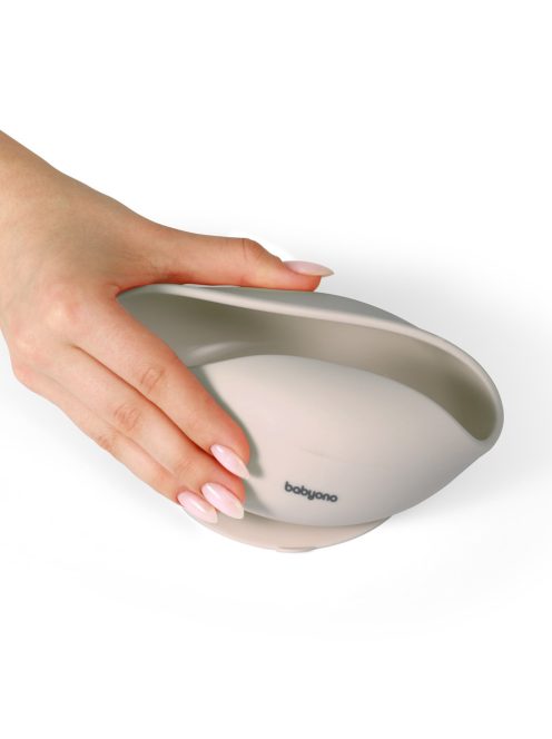 BabyOno tálka szilikon tapadó aljú - bézs 1481/04