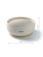 BabyOno tálka szilikon tapadó aljú - bézs 1481/04