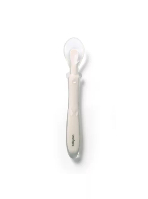 BabyOno etetőkanál szilikon flexibilis - bézs 785/04