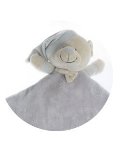   Gamberritos szundikendő plüss maci és csillagmintás hálósapkás maci - szürke 10877