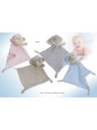 Gamberritos szundikendő plüss maci és csillagmintás hálósapkás maci - szürke 10877