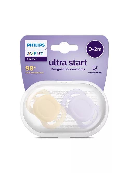 Philips AVENT Játszócumi Ultra Start 0-2hó lányos 2db - neutral