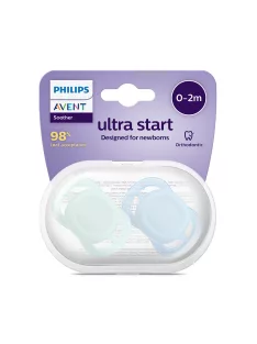   Philips AVENT Játszócumi Ultra Start 0-2hó fiús 2db - neutral