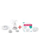 BabyOno mellszívó Nurse Pro elektromos, kétfázisú - 100 plusz 40db melltartóbetéttel 1483 - 296/140