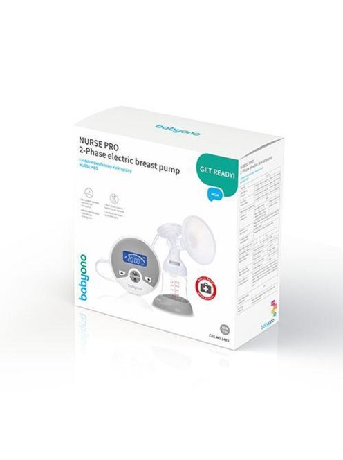 BabyOno mellszívó Nurse Pro elektromos, kétfázisú - 100 plusz 40db melltartóbetéttel 1483 - 296/140