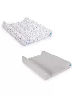  Ceba pelenkázólap huzat pamut (50x70-80) 2db/csomag - világosszürke madár