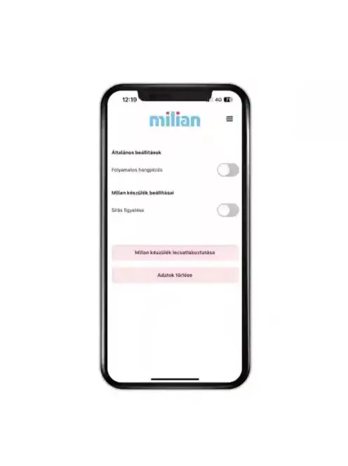 Milian légzésfigyelő Lite Bluetooth 2db érzékelőlappal