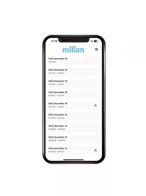 Milian légzésfigyelő Lite Bluetooth 2db érzékelőlappal