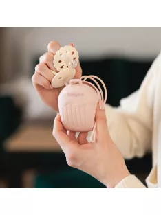   BabyOno Cumitartó tok 2cuminak szilikon - rózsaszín 1656/02