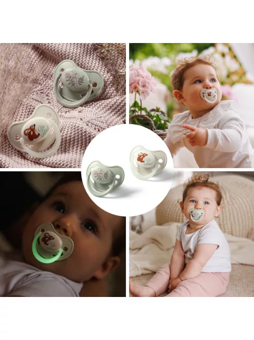 BabyOno Játszócumi anatómiai szilikon dupla So Cute 6-18 hó 1670/02