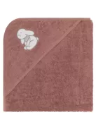 Fillikid Kapucnis törölköző 75x75 nyuszi 1032-52 - rózsaszín