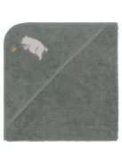 Fillikid Kapucnis törölköző 75x75 maci 1032-54 - zöld