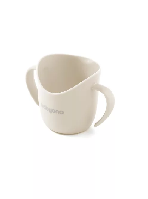 BabyOno Tanulópohár ergonómikus 6hó - bézs 1463/09