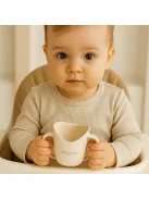 BabyOno Tanulópohár ergonómikus 6hó - bézs 1463/09