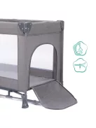 Fillikid Utazóágy Milano 120x60cm 4067-17 - szürke