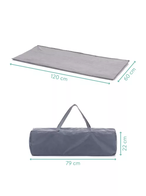 Fillikid Utazóágy Milano 120x60cm 4067-17 - szürke