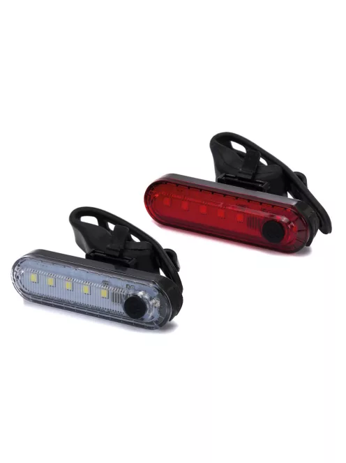 Fillikid Biztonsági lámpa babakocsira Easy fix piros-fehér 2db 589-00