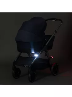   Fillikid Biztonsági lámpa babakocsira Easy fix piros-fehér 2db 589-00