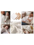 BabyOno Textilpelenka színes 3db gyűrt muszlin - bézs 828/02