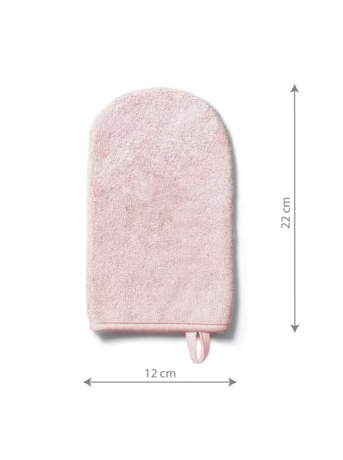 BabyOno Fürdetőkesztyű bambusz - púderrózsaszín 347/10