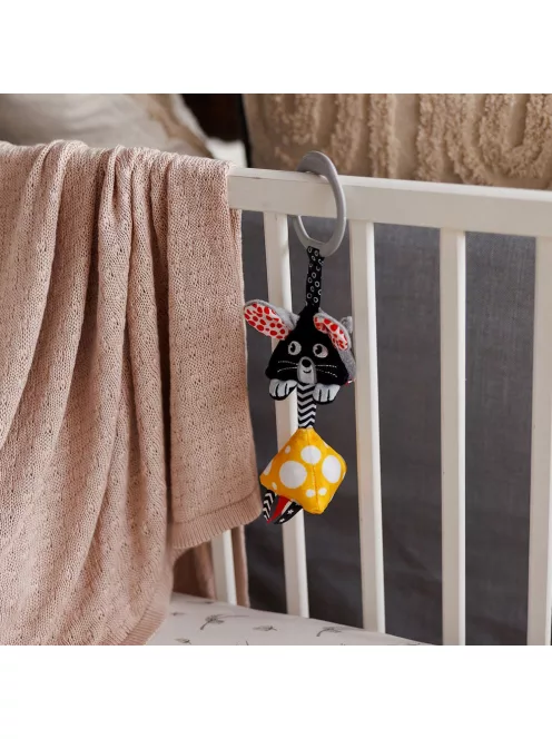 BabyOno Függő csörgő kontrasztos színekkel MOUSE 1676