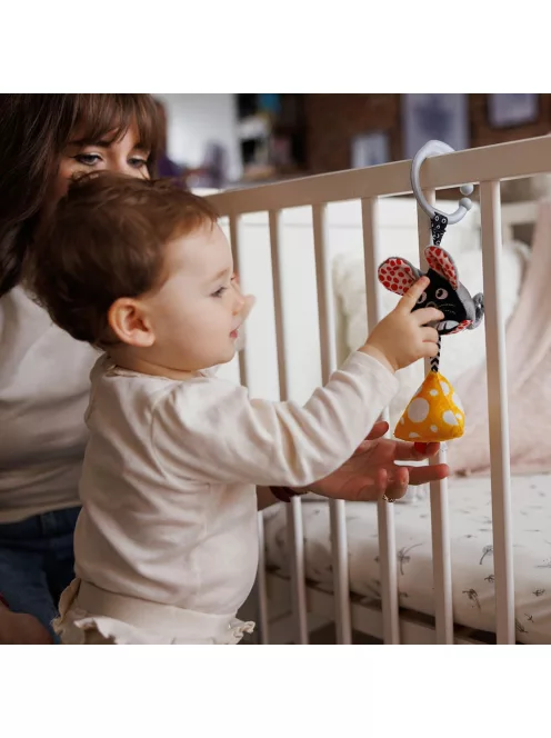 BabyOno Függő csörgő kontrasztos színekkel MOUSE 1676