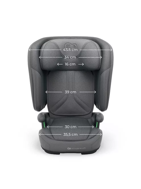 Kinderkraft gyerekülés Unity 2 i-Size Isofix 100-150cm szürke